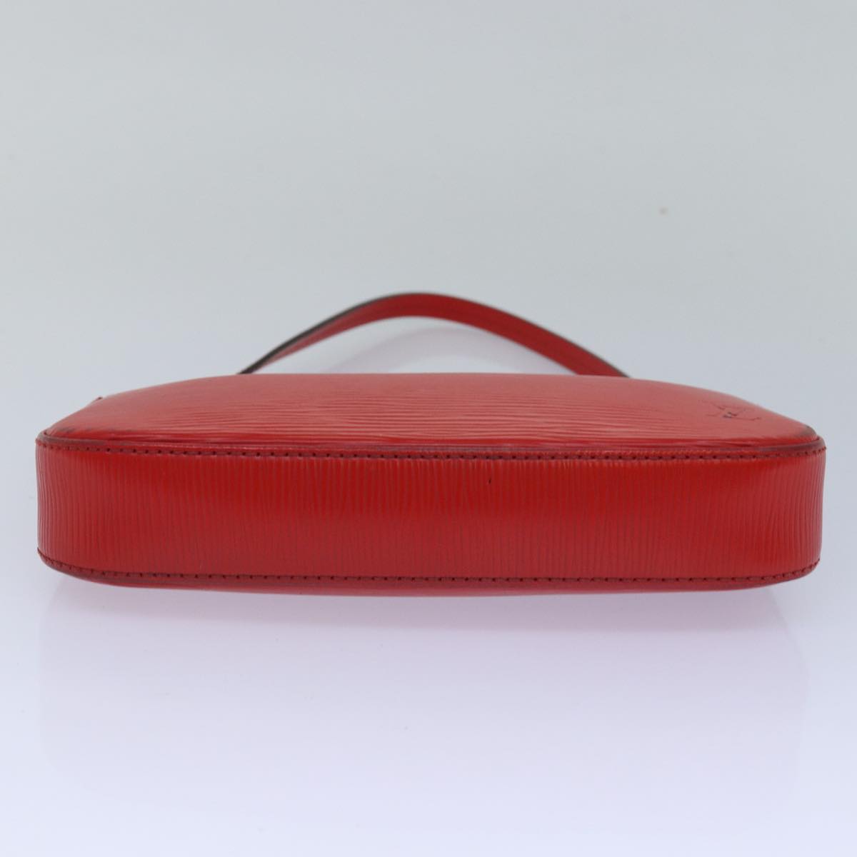 Louis Vuitton Pochette Accessoires Red Leather Clutch Bag