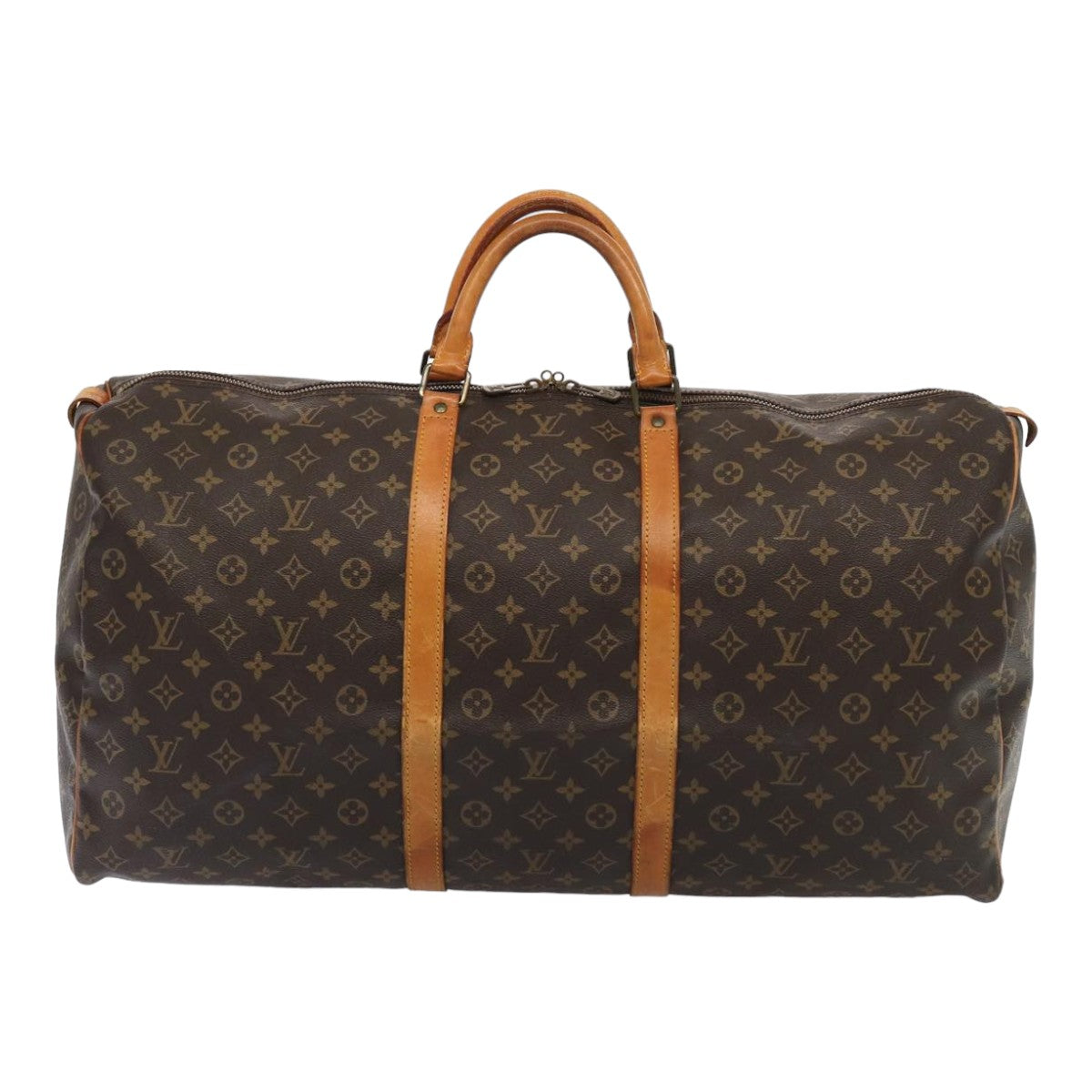 Louis Vuitton Keepall 60 Brown Canvas Travel Bag