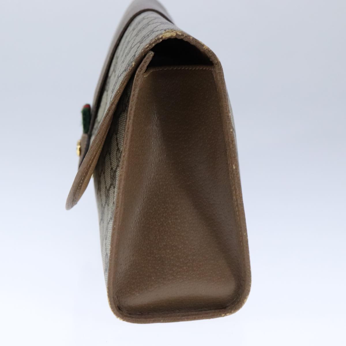 Gucci Sherry Beige Canvas Clutch Bag