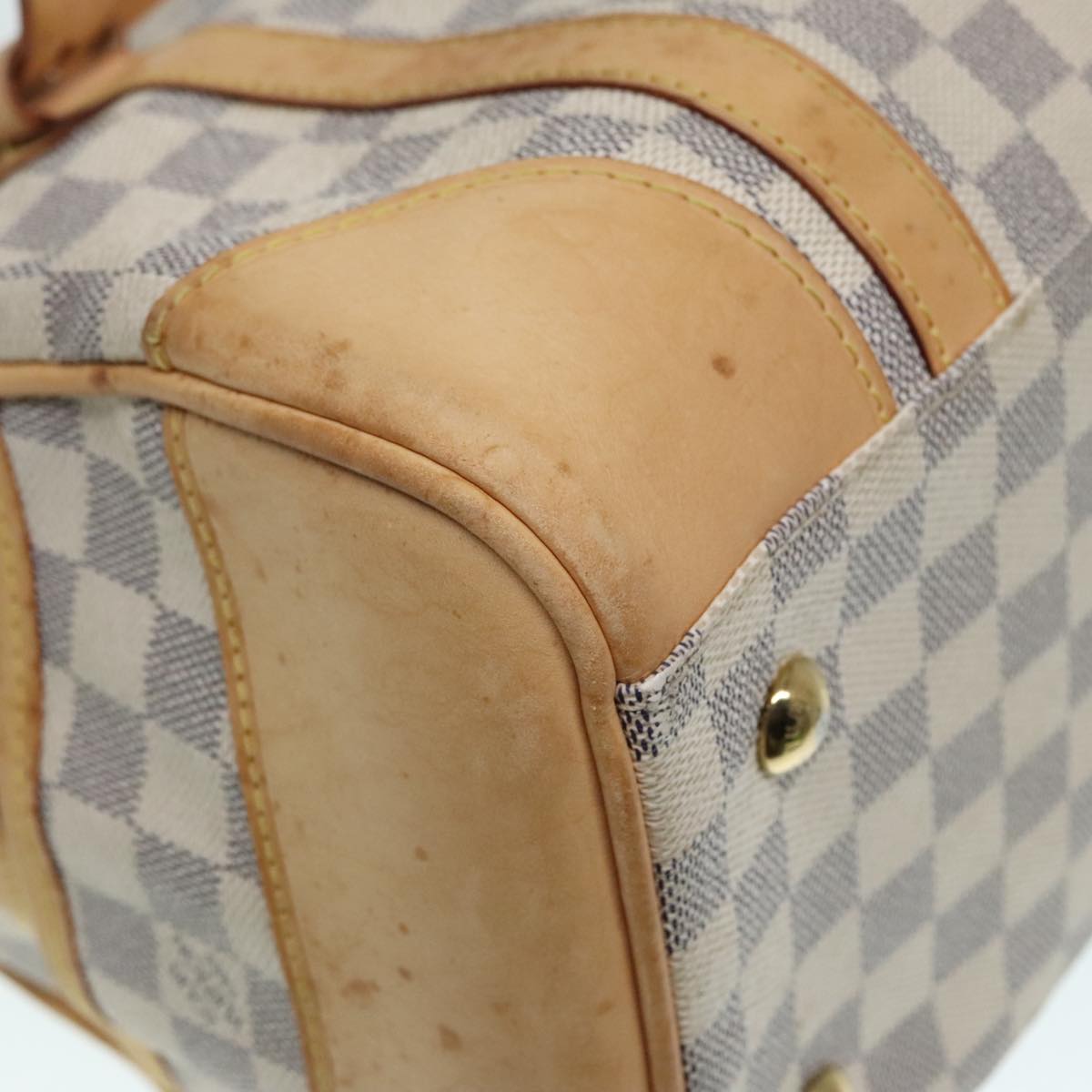 Louis Vuitton Berkley White Canvas Handbag