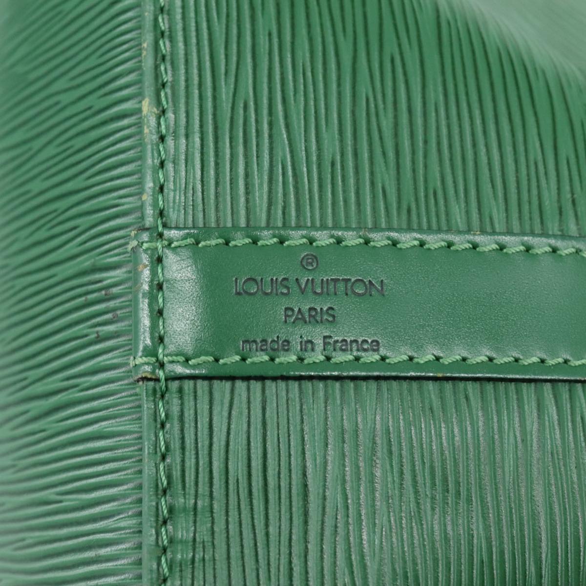 Louis Vuitton Petit Noé Green Leather Shoulder Bag