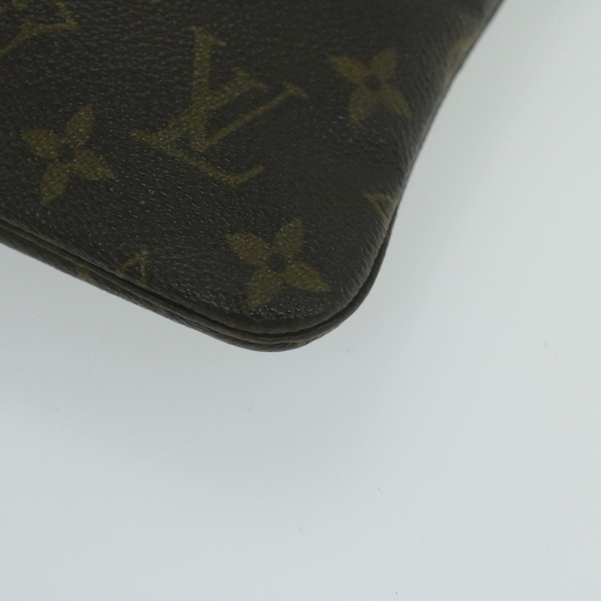 Louis Vuitton Pochette Brown Canvas Clutch Bag