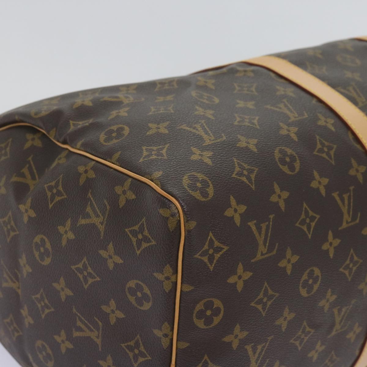 Louis Vuitton Keepall 50 Brown Canvas Travel Bag