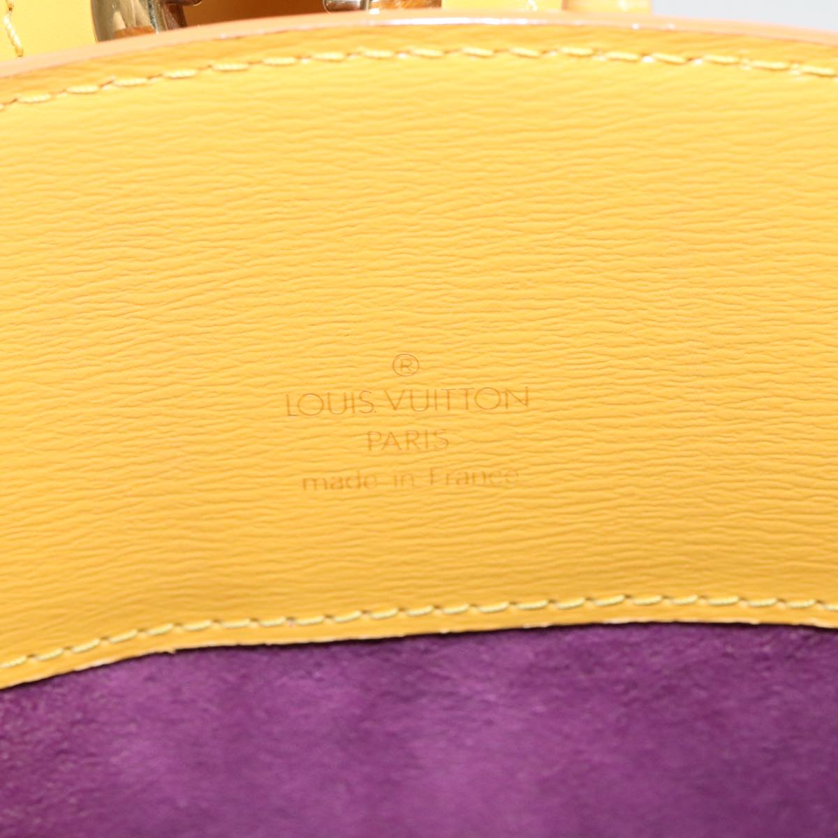 Louis Vuitton Cluny Yellow Leather Shoulder Bag