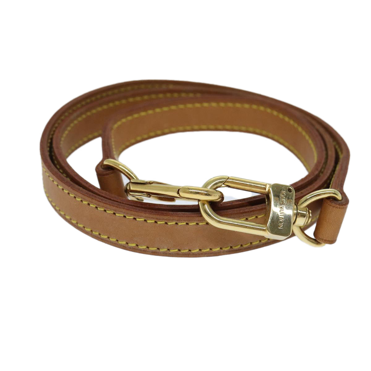Louis Vuitton Bandoulière De Sac Beige Leather Bag Jewelry