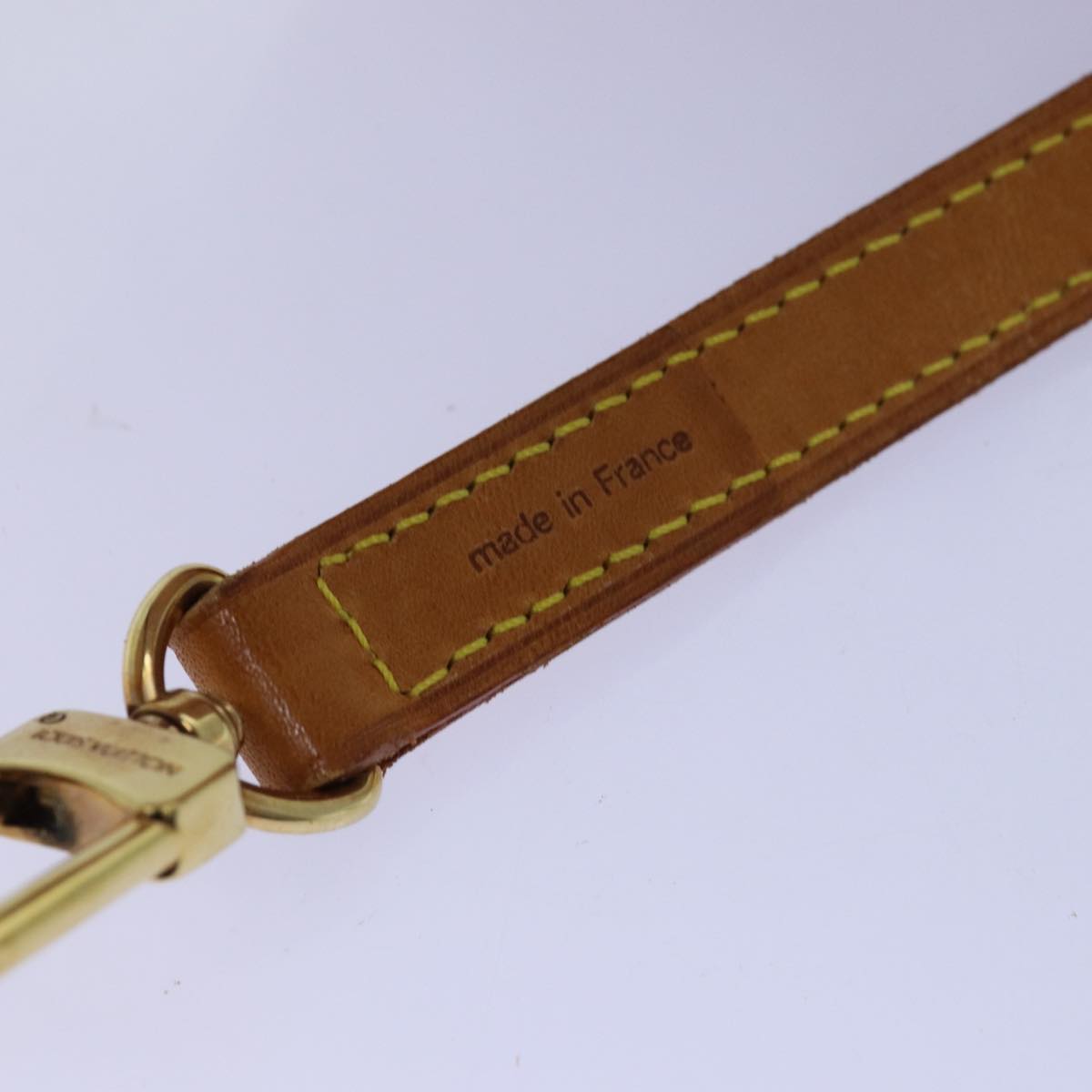 Louis Vuitton Shoulder Strap Beige Leather Bag Jewelry