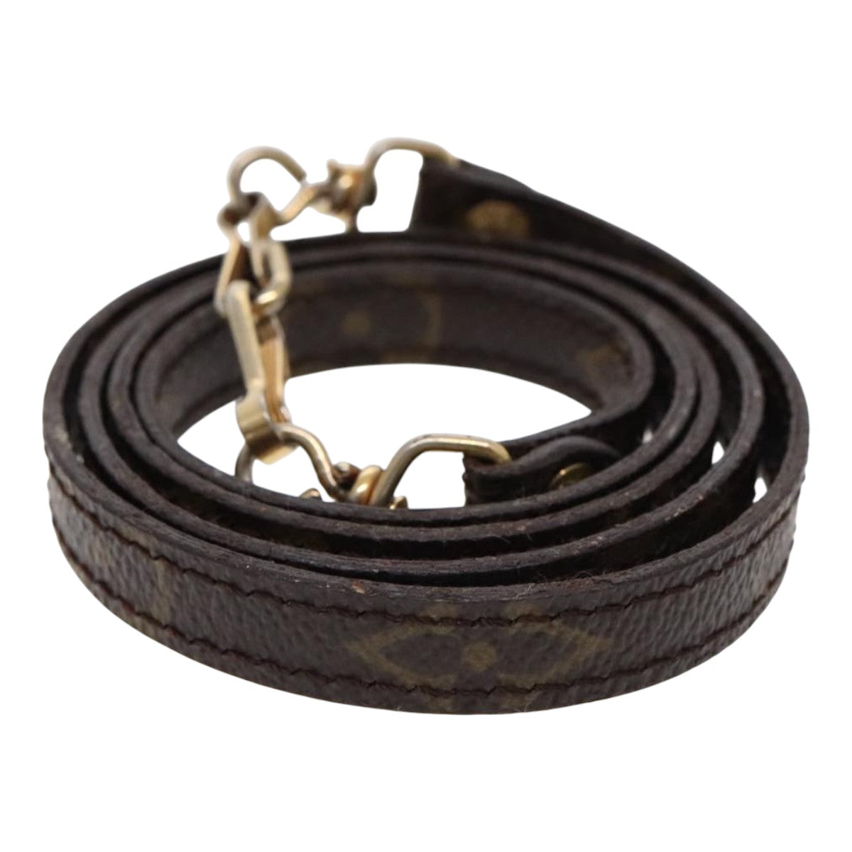 Louis Vuitton Shoulder Strap Brown Canvas Bag Jewelry