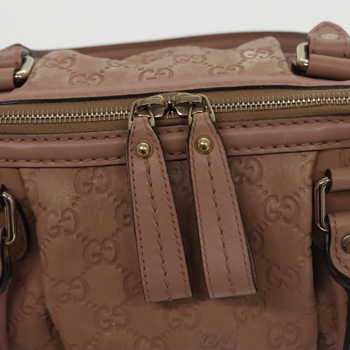 Gucci Gg Canvas Brown Leather Handbag