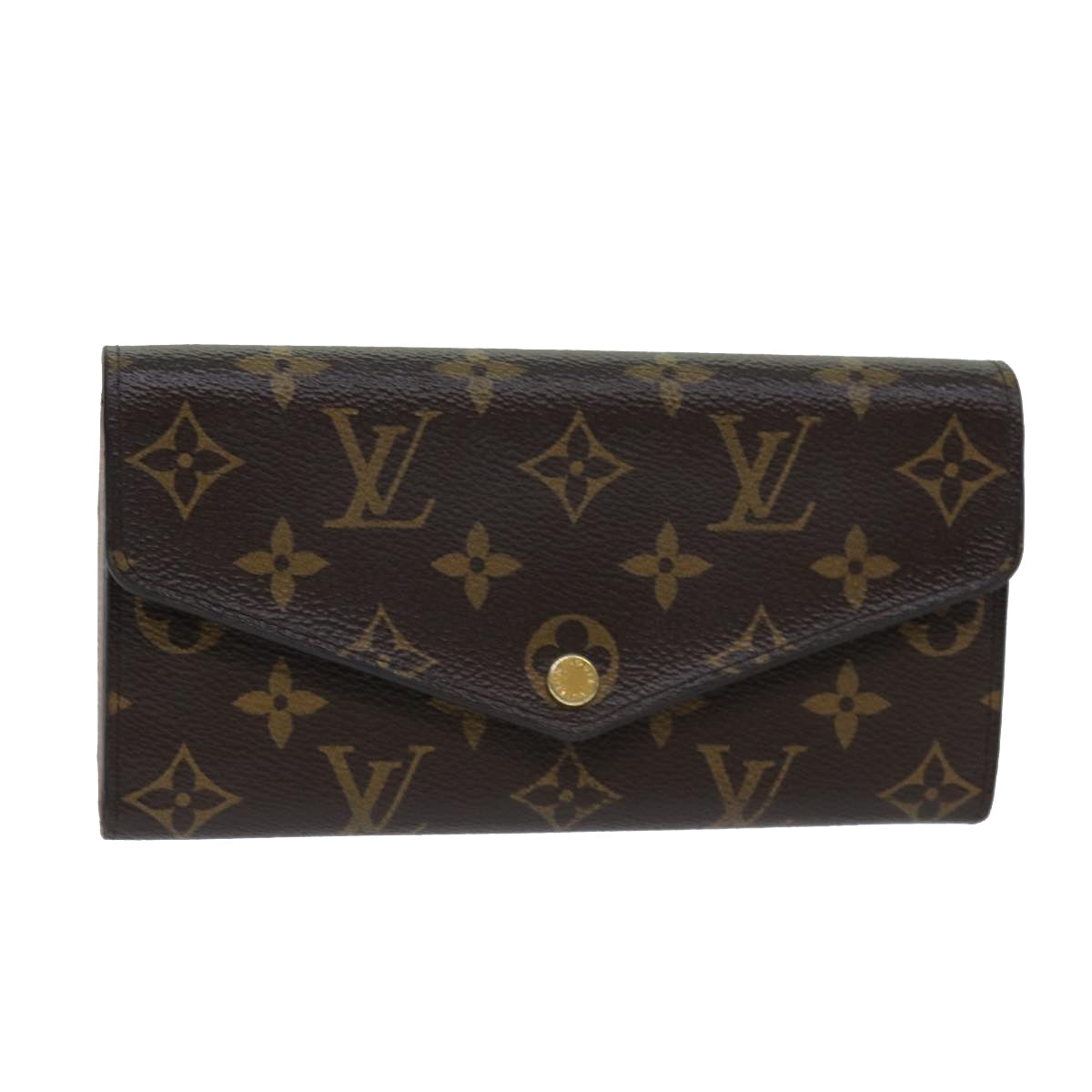 Louis Vuitton Portefeuille Sarah Brown Canvas Wallet
