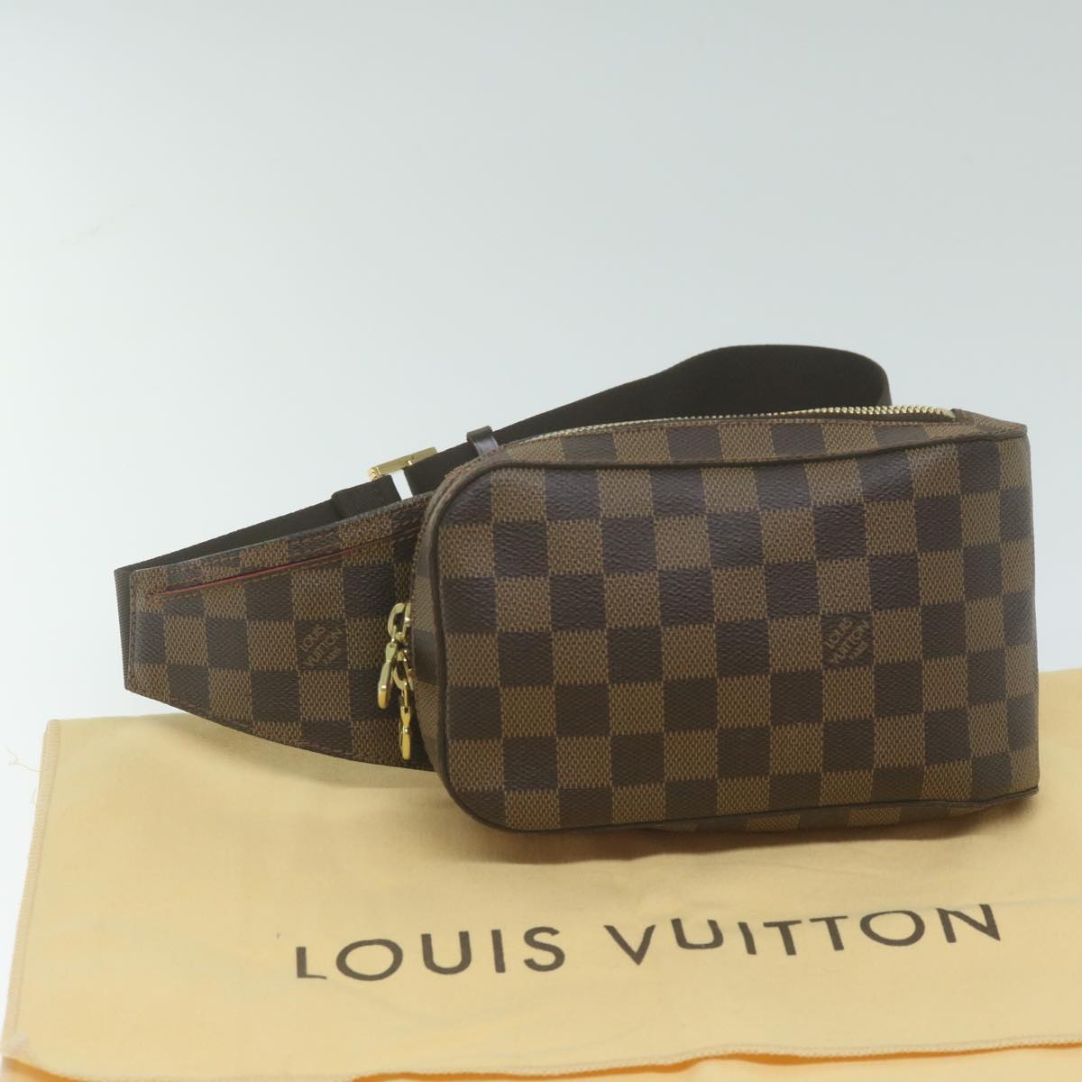 Louis Vuitton Geronimos Brown Canvas Shoulder Bag