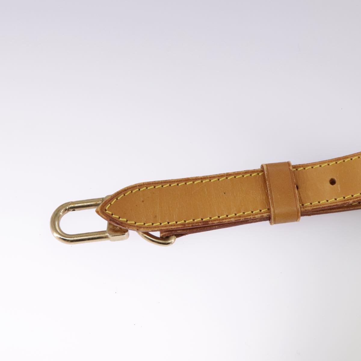 Louis Vuitton Shoulder Strap Beige Leather Bag Jewelry