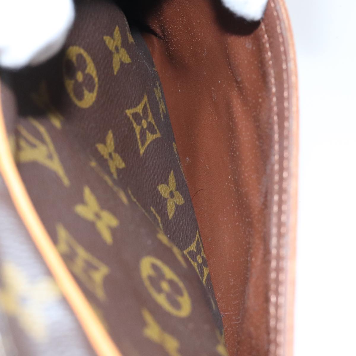 Louis Vuitton Compiegne 28 Brown Canvas Clutch Bag