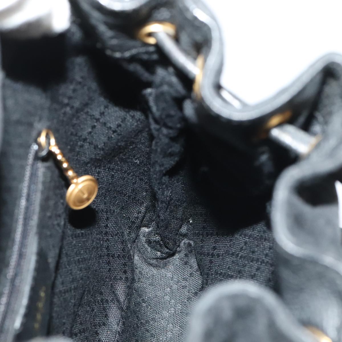Gucci Bamboo Black Suede Backpack Bag