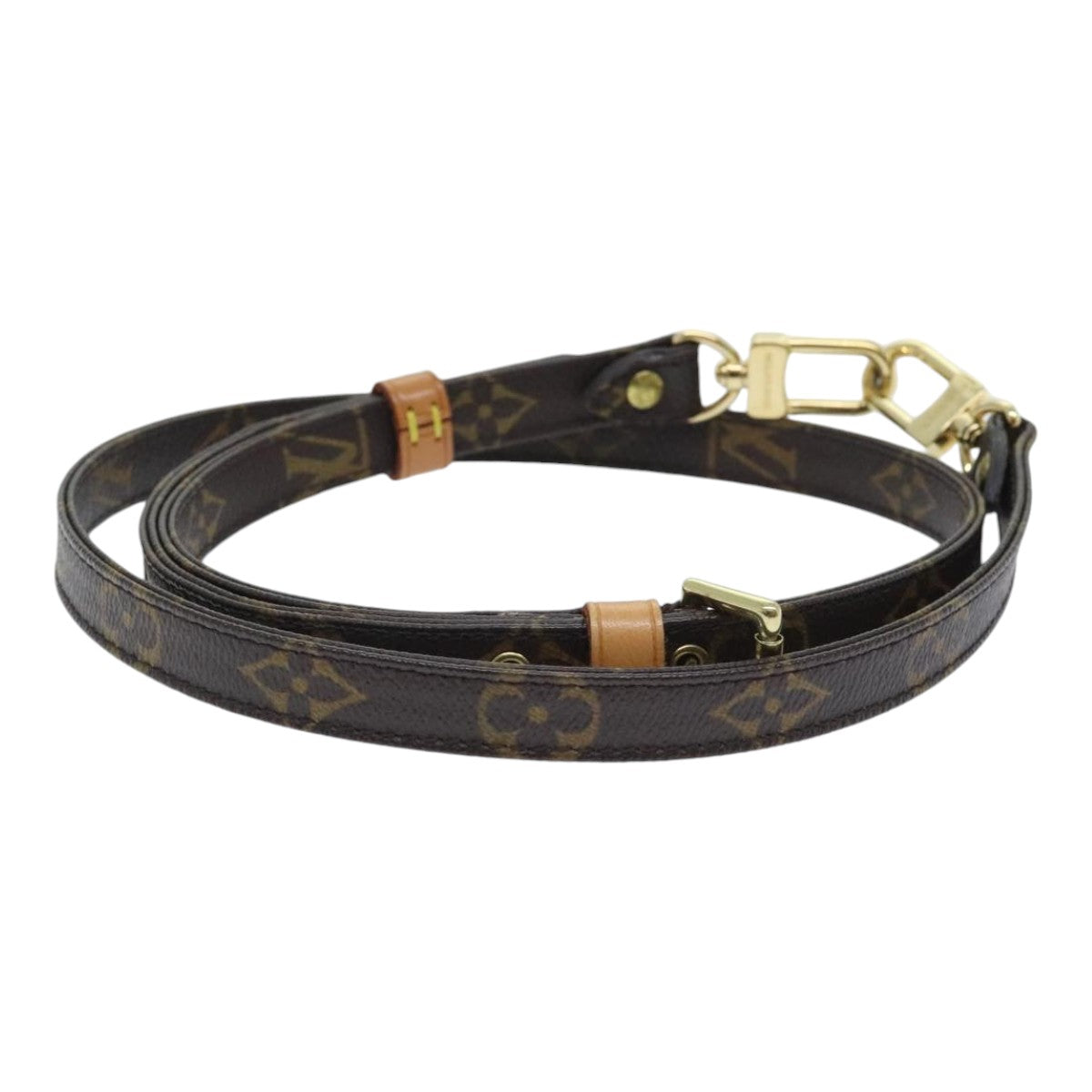 Louis Vuitton Shoulder Strap Brown Canvas Bag Jewelry