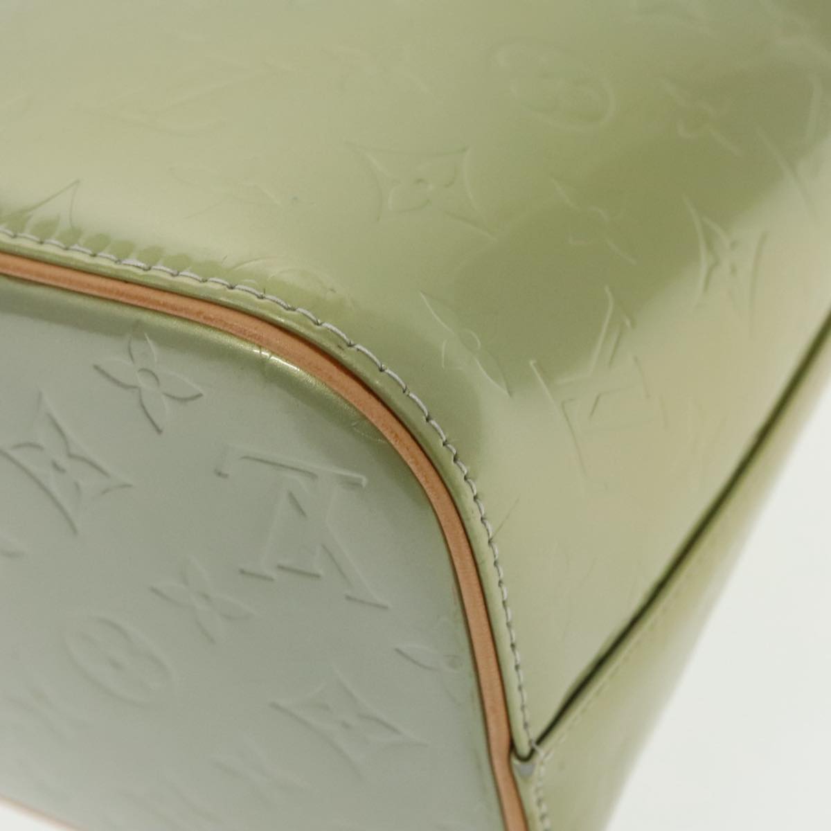 Louis Vuitton Houston Green Patent Leather Handbag