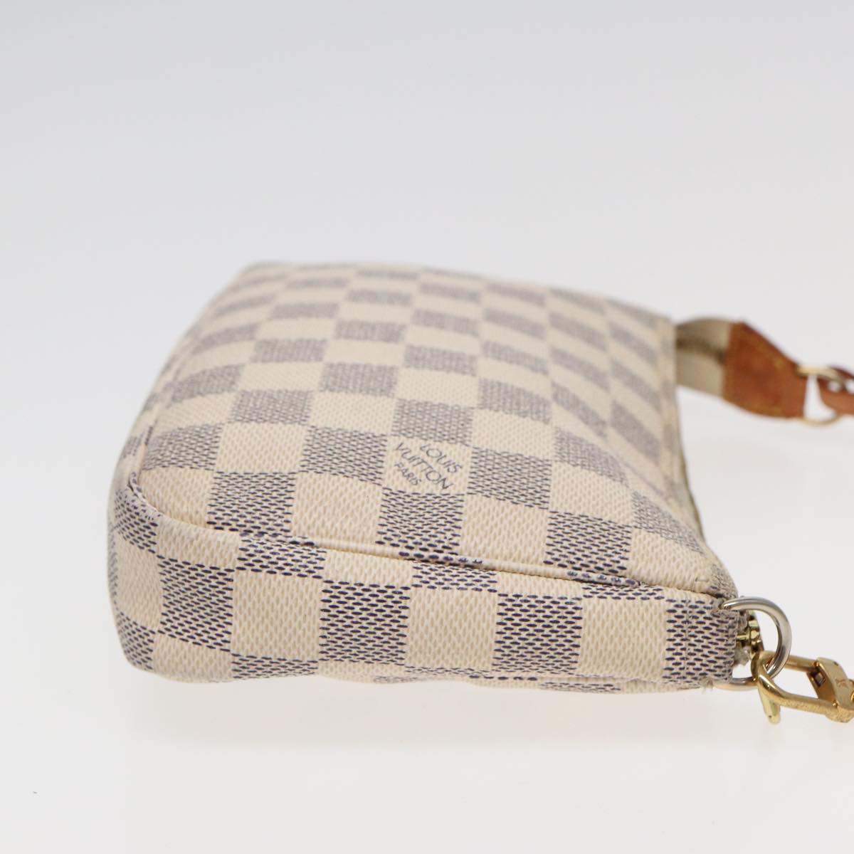 Louis Vuitton Pochette Accessoires White Canvas Clutch Bag