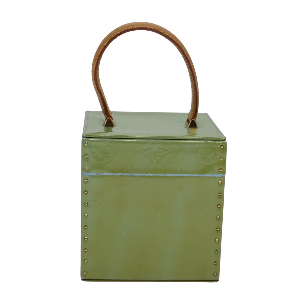 Louis Vuitton Bleecker Green Patent Leather Clutch Bag