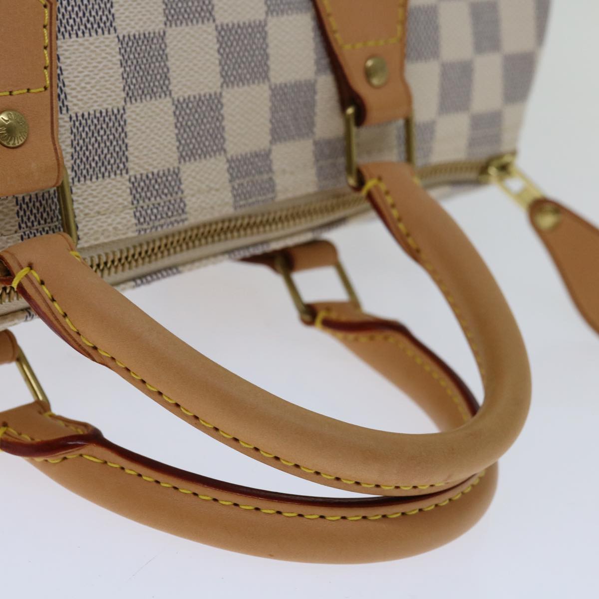 Louis Vuitton Speedy 30 White Canvas Handbag
