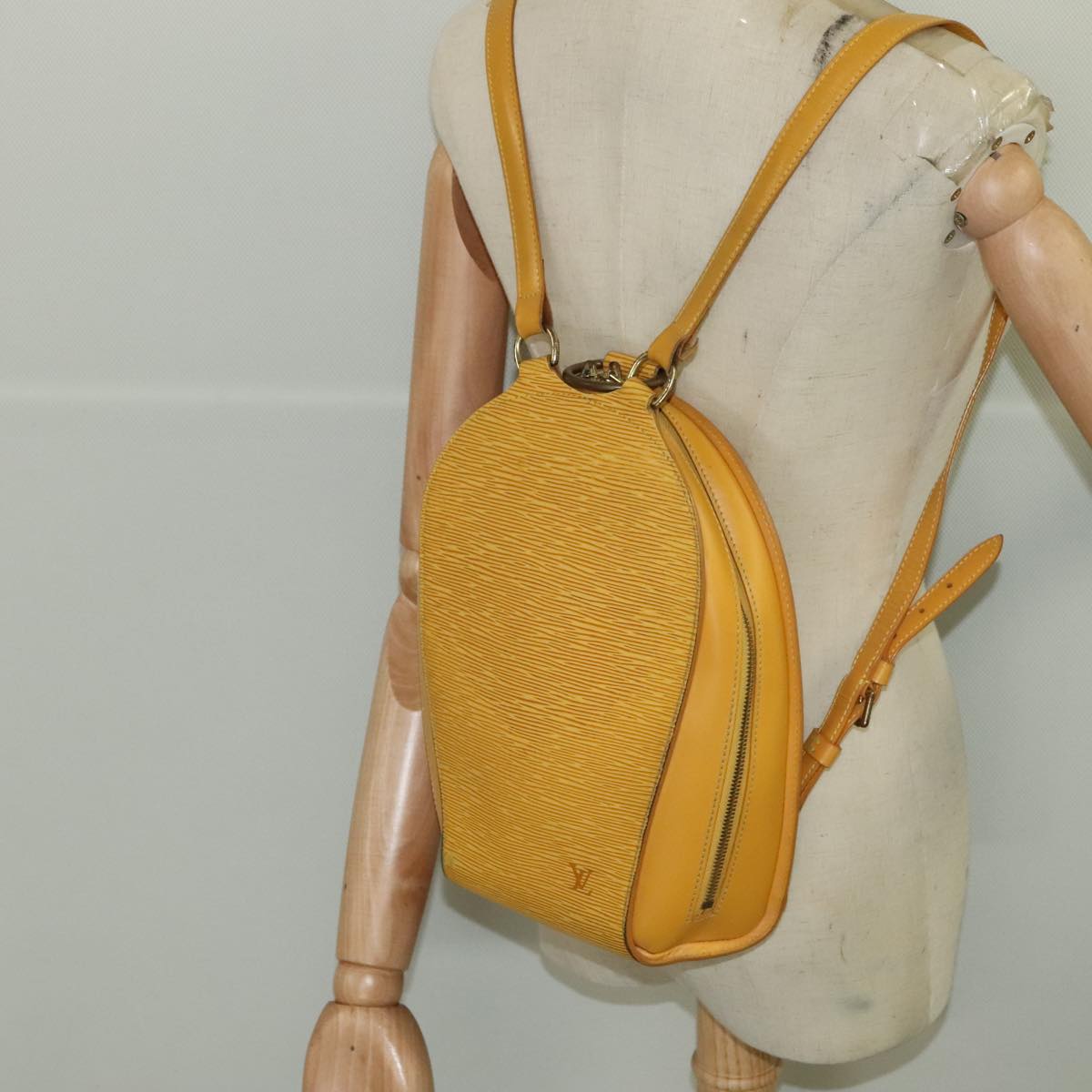 Louis Vuitton Mabillon Yellow Leather Backpack Bag