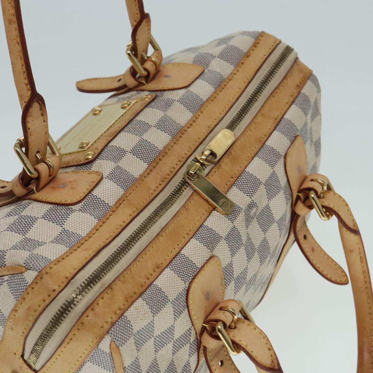 Louis Vuitton Berkley White Canvas Handbag