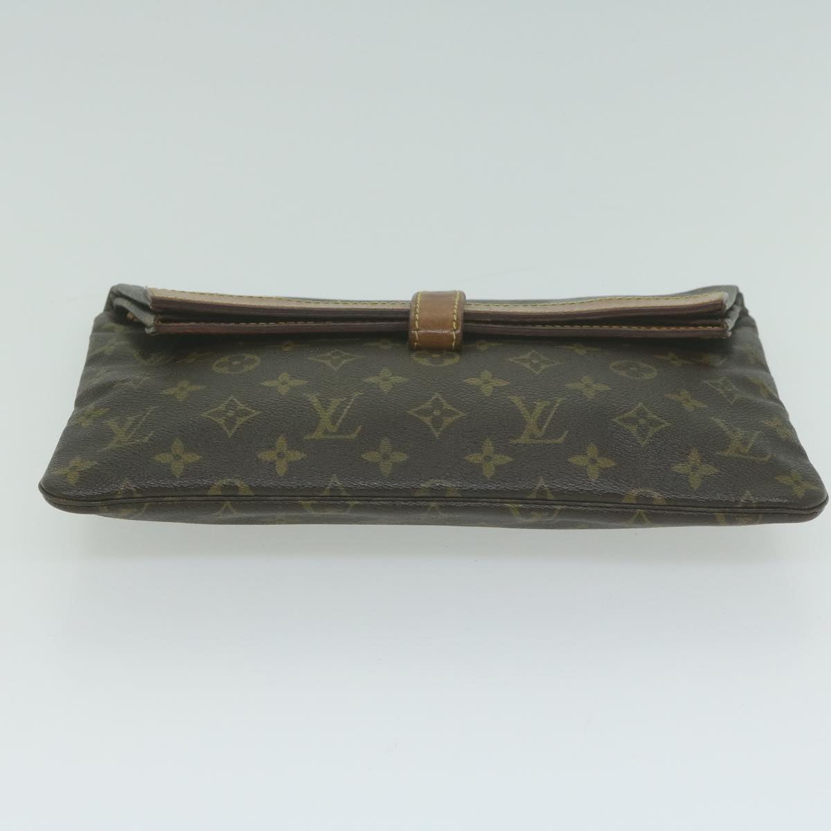 Louis Vuitton Pochette Brown Canvas Clutch Bag