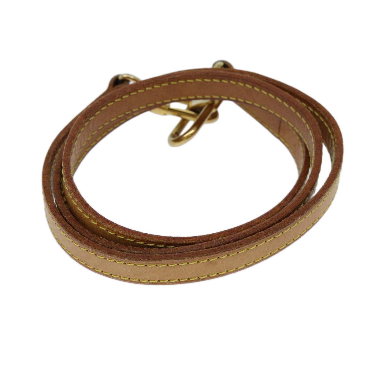 Louis Vuitton Bandoulière De Sac Beige Leather Bag Jewelry