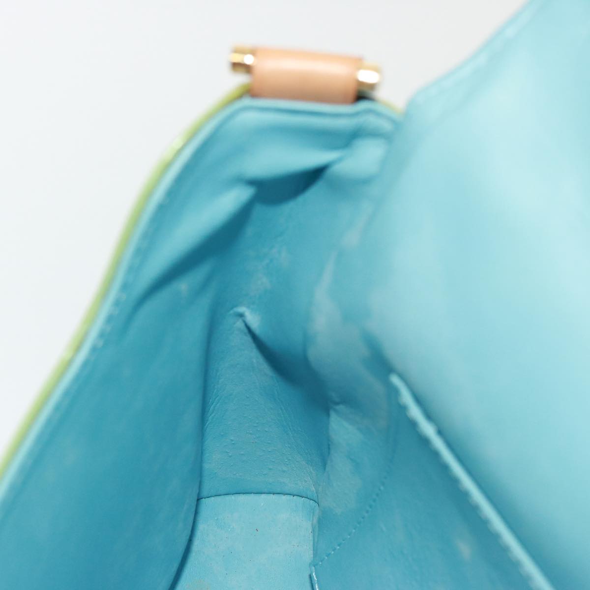 Louis Vuitton Thompson Street Green Patent Leather Shoulder Bag