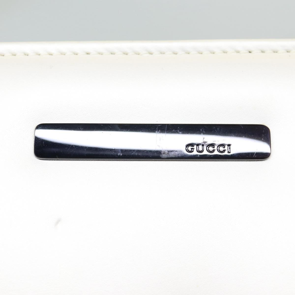 Gucci Jackie White Leather Handbag