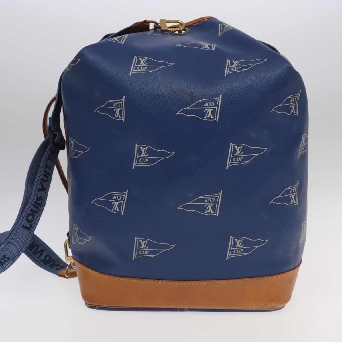 Louis Vuitton Marin Blue Canvas Shoulder Bag
