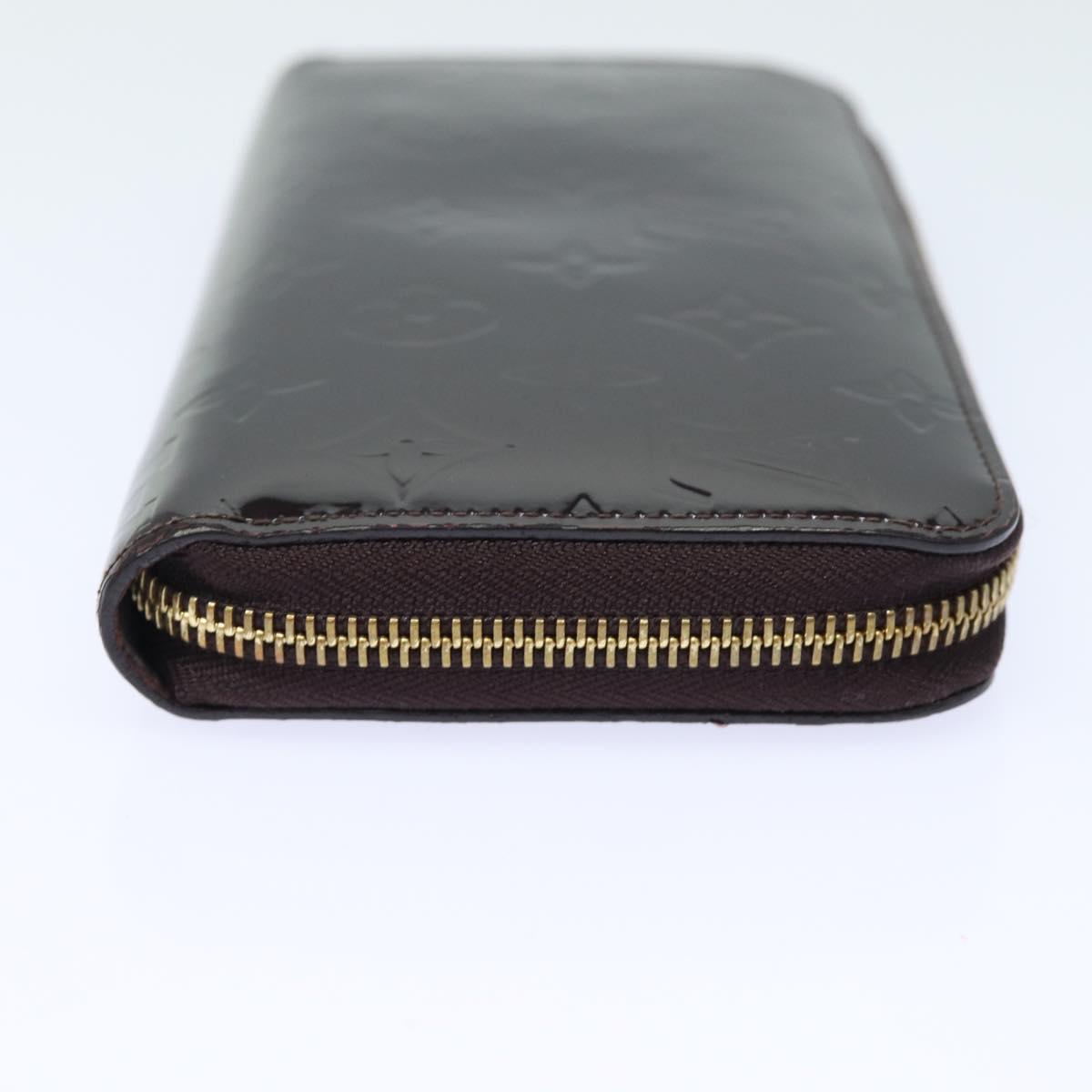 Louis Vuitton Zippy Wallet Brown Patent Leather Wallet