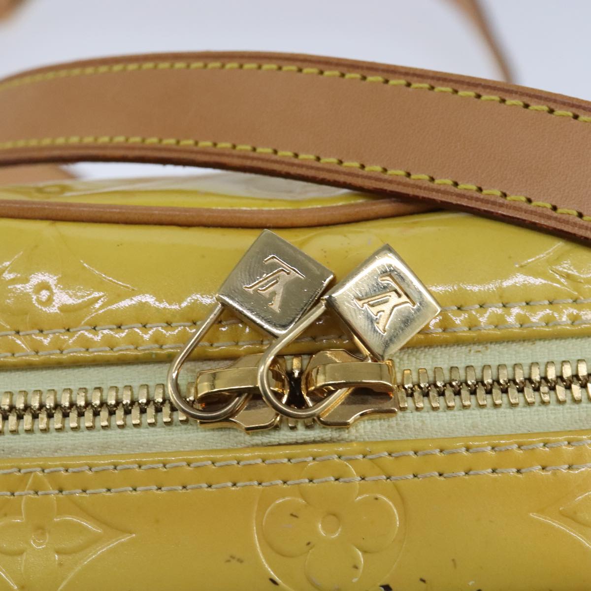 Louis Vuitton Wooster Yellow Patent Leather Shoulder Bag