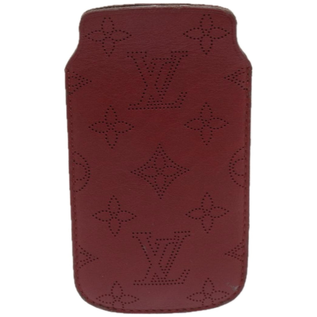 Louis Vuitton Etui Iphone Red Leather Phone Jewelry