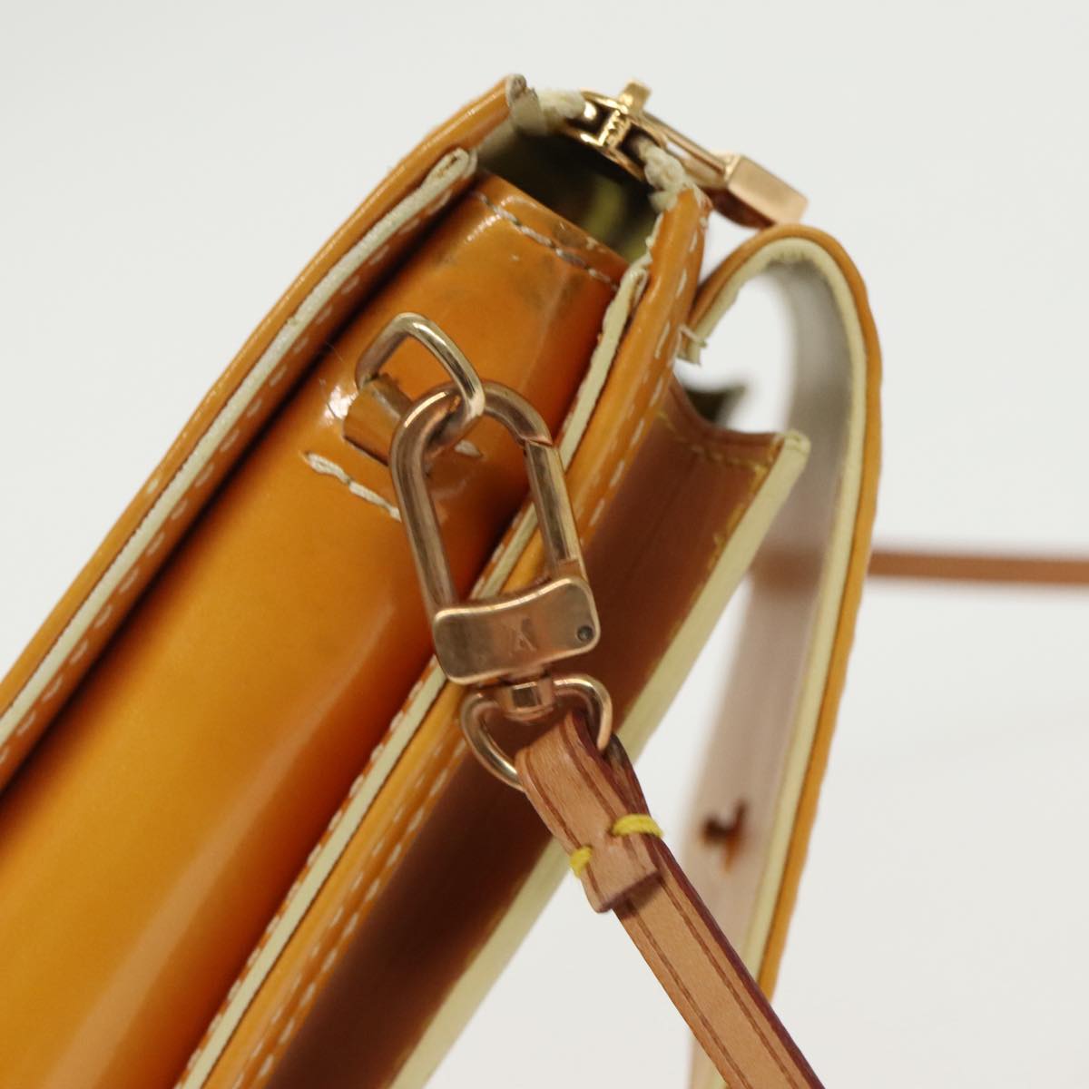 Louis Vuitton Mott Yellow Patent Leather Shoulder Bag
