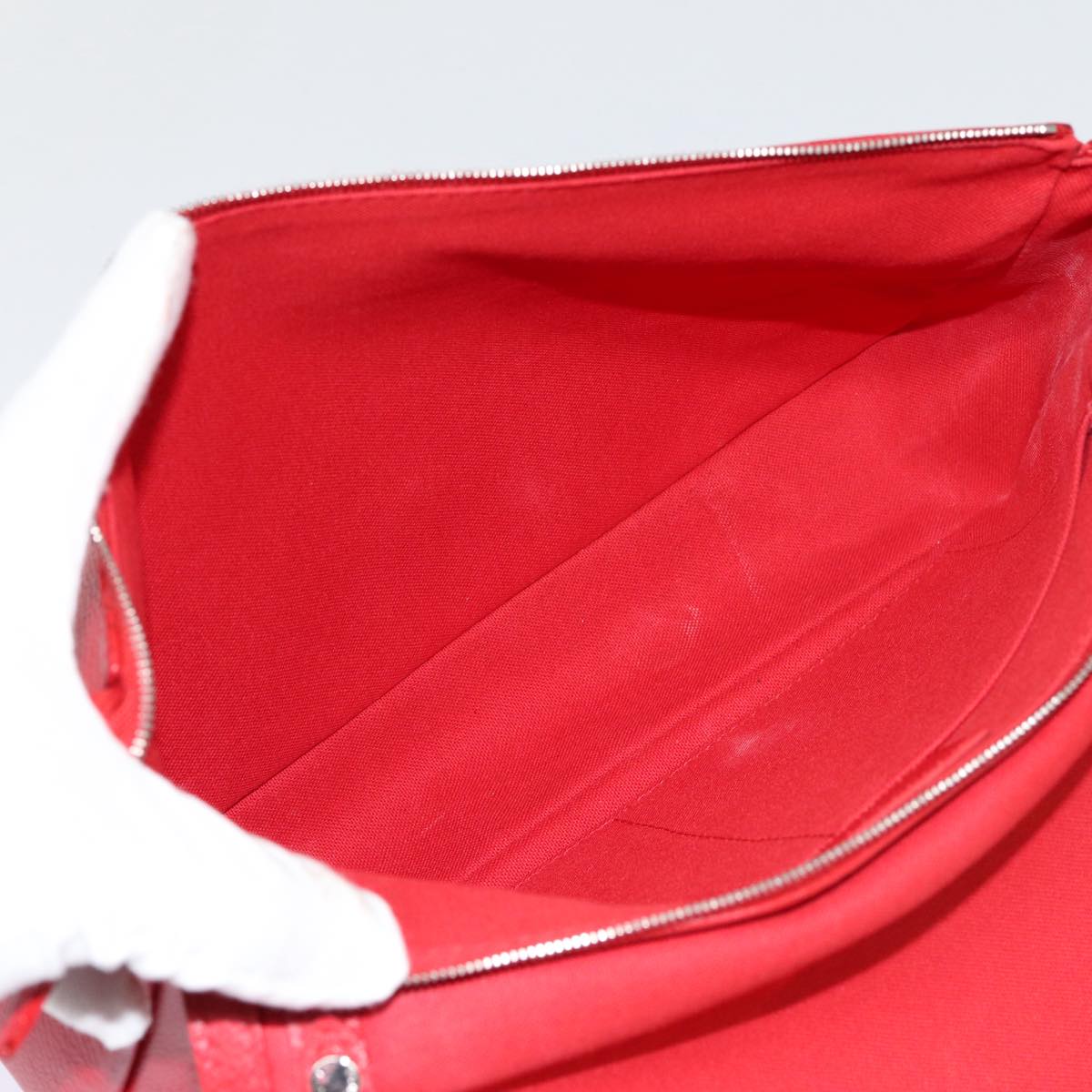 Louis Vuitton Parnassea Red Leather Clutch Bag