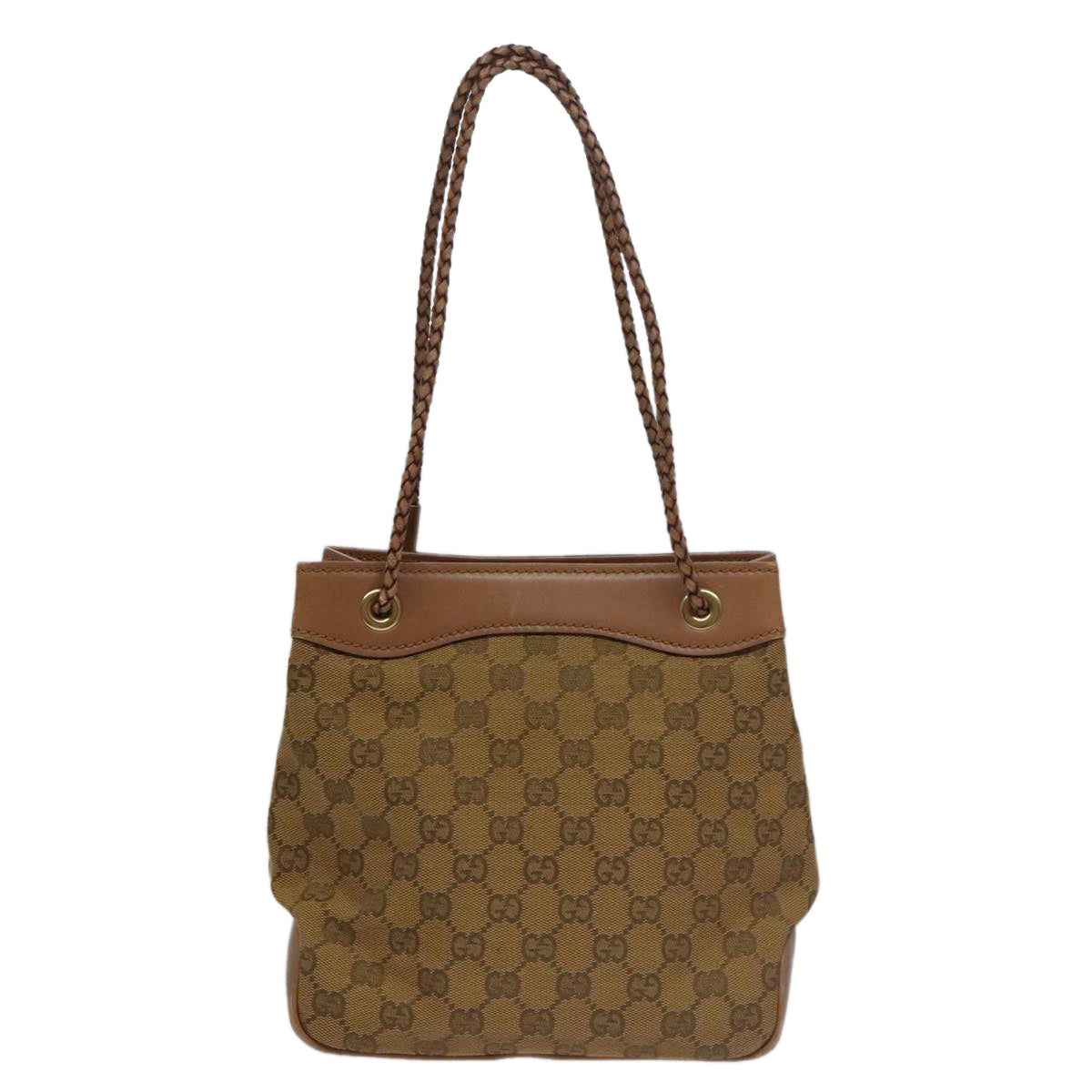 Gucci Gg Canvas Brown Canvas Shoulder Bag