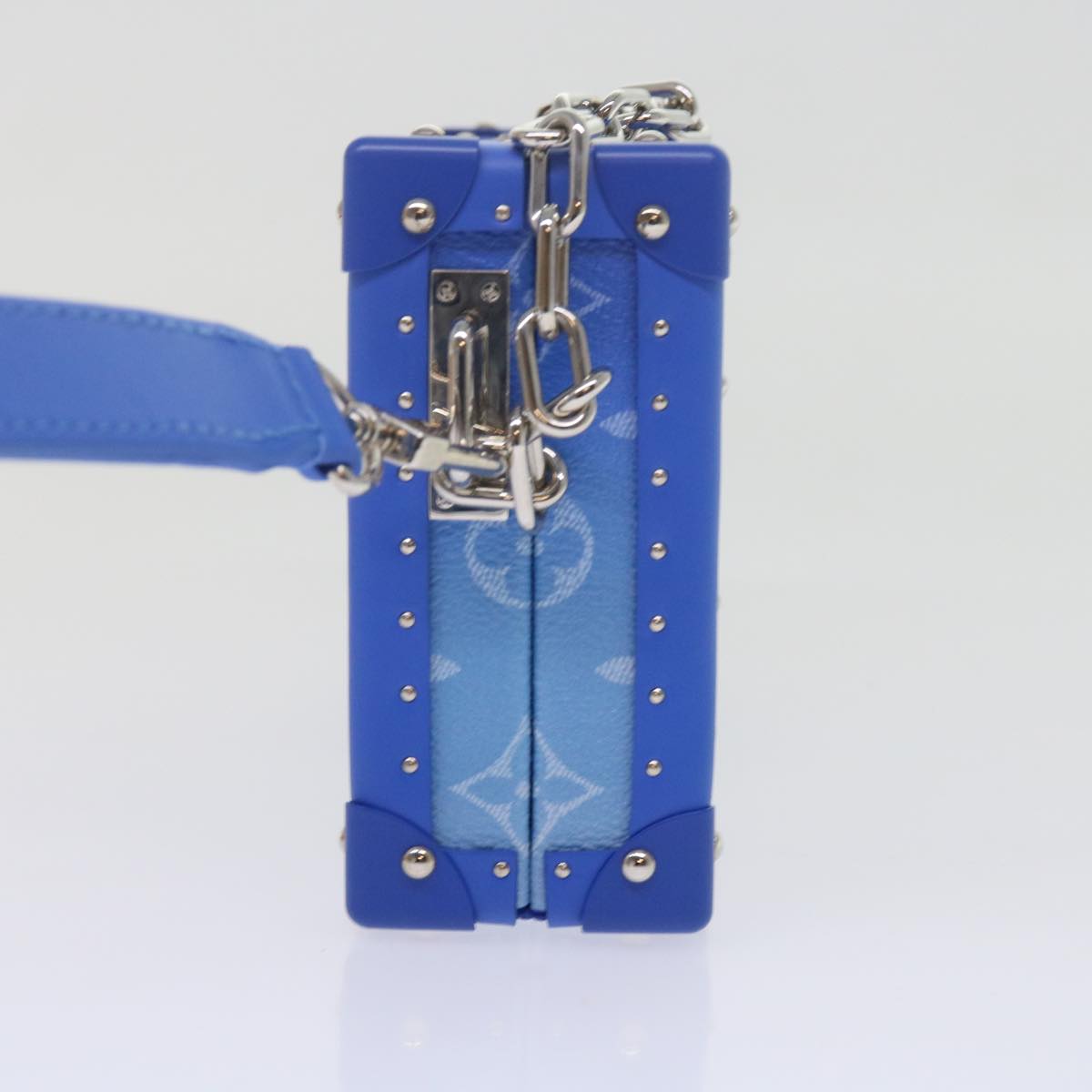 Louis Vuitton Blue Leather Clutch Bag