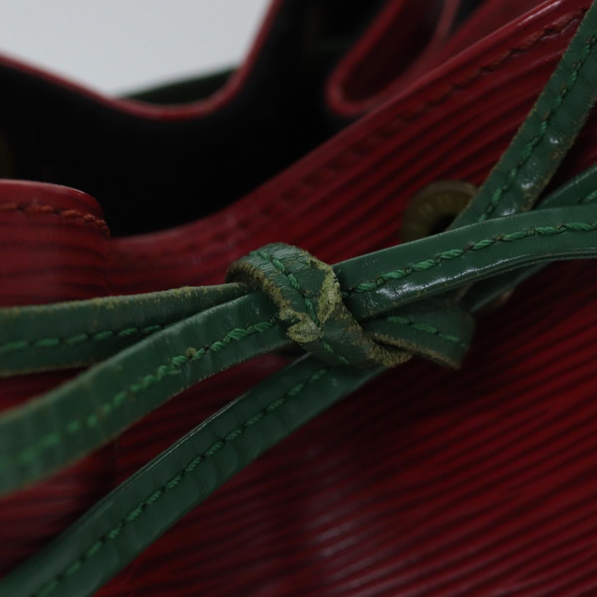 Louis Vuitton Noe Tricolore Red Leather Shoulder Bag