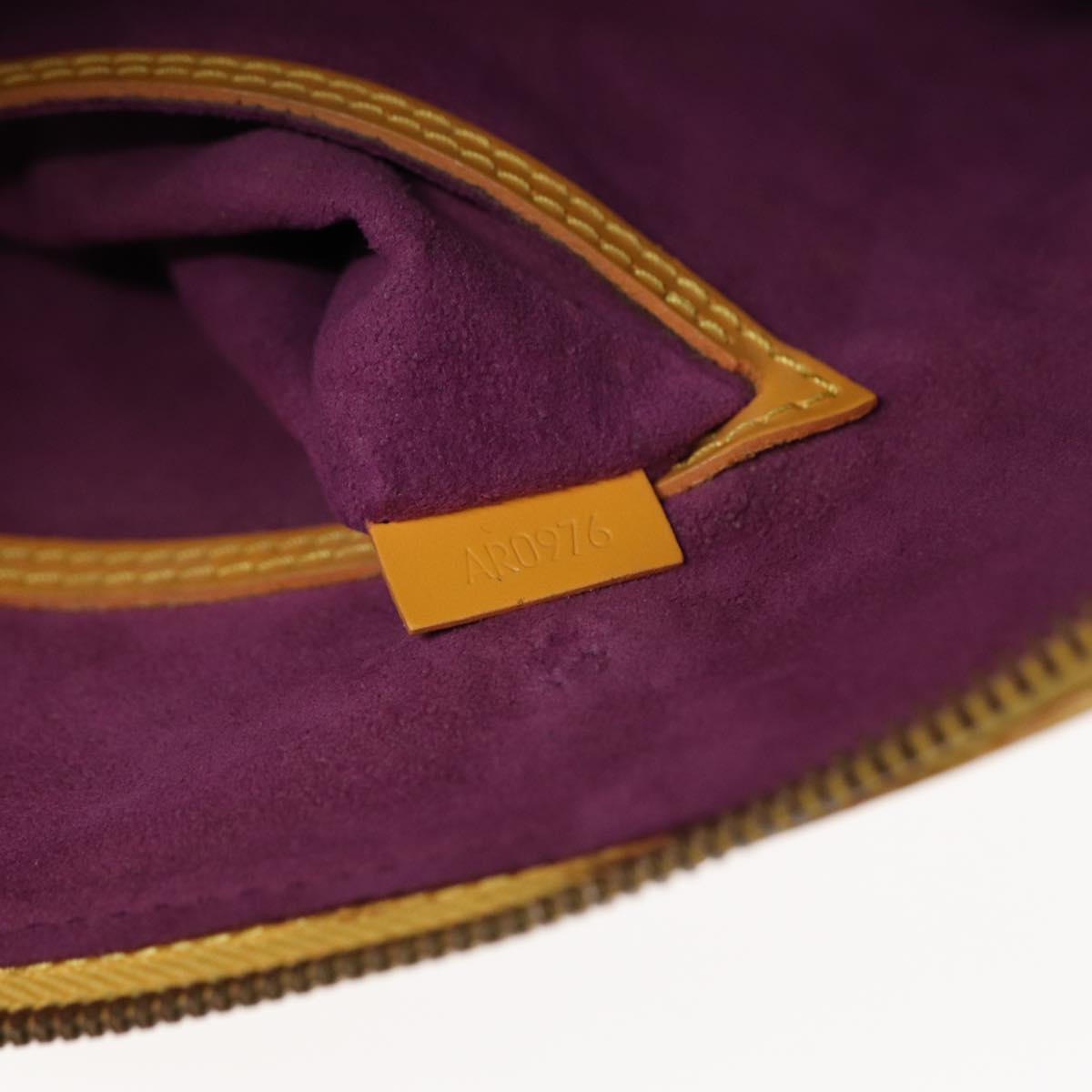 Louis Vuitton Alma Yellow Leather Handbag
