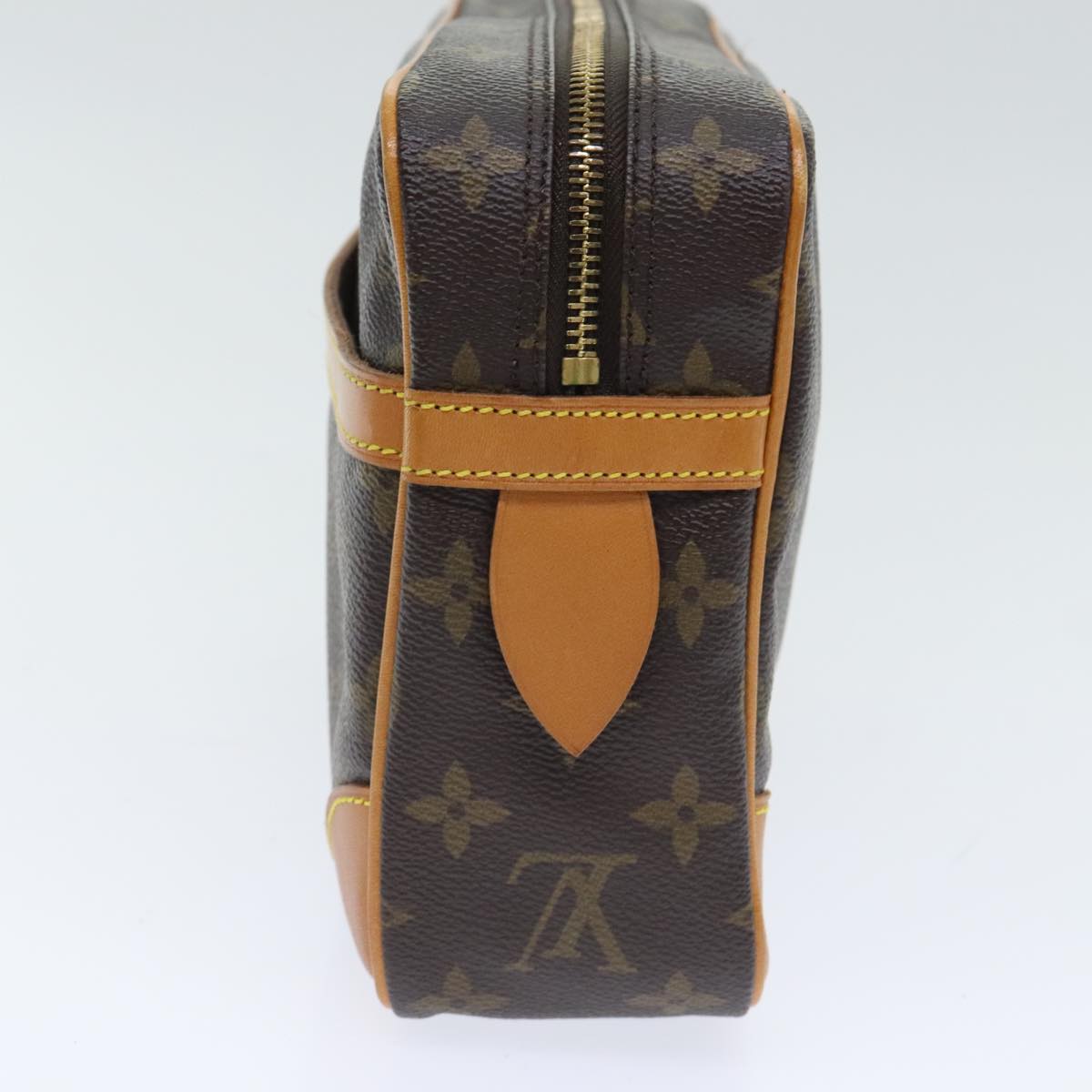 Louis Vuitton Compiegne 28 Brown Canvas Clutch Bag
