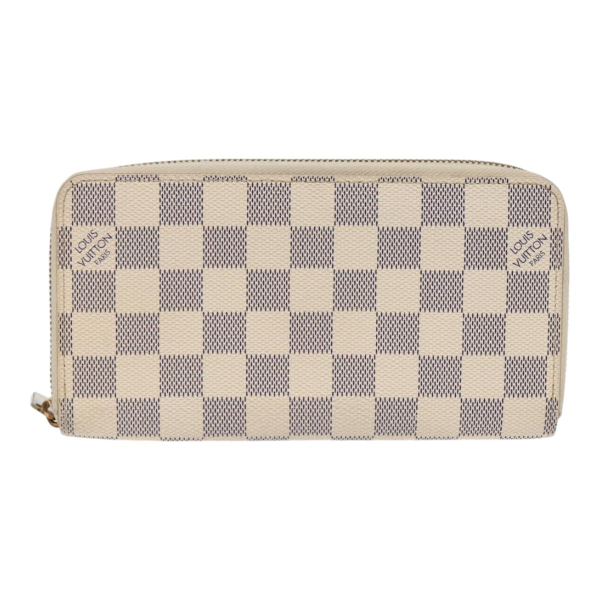 Louis Vuitton Portefeuille Zippy White Canvas Wallet