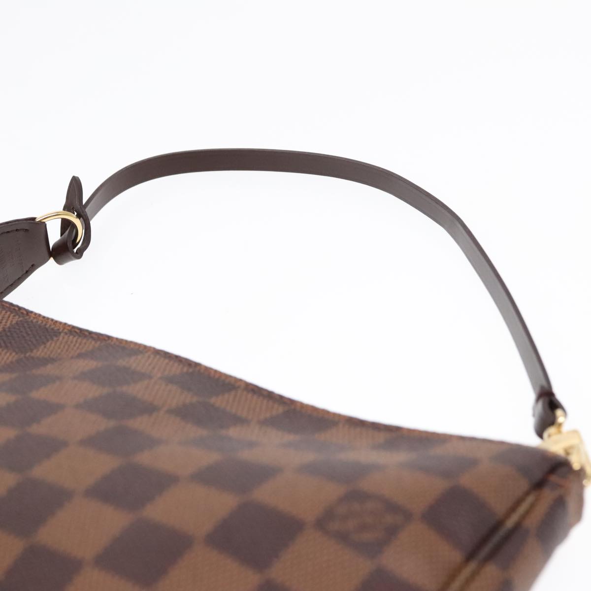 Louis Vuitton Pochette Accessoire Brown Canvas Clutch Bag