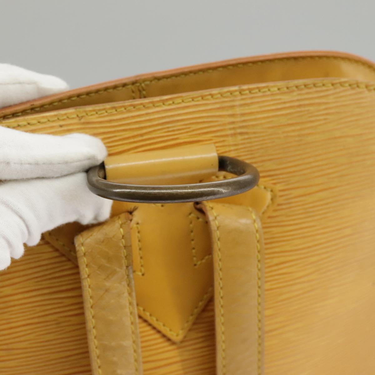 Louis Vuitton Gobelins Yellow Leather Backpack Bag