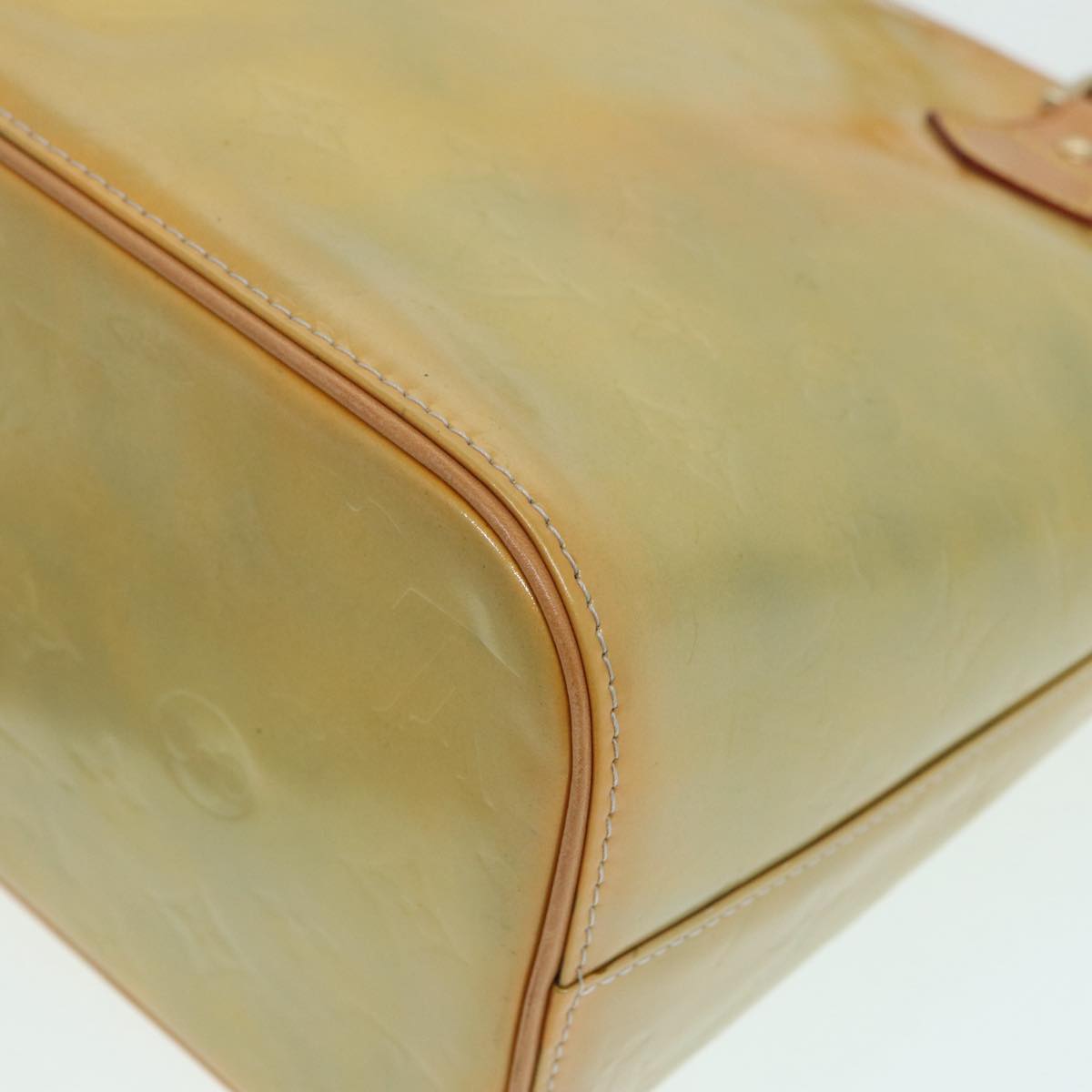 Louis Vuitton Houston Beige Patent Leather Handbag