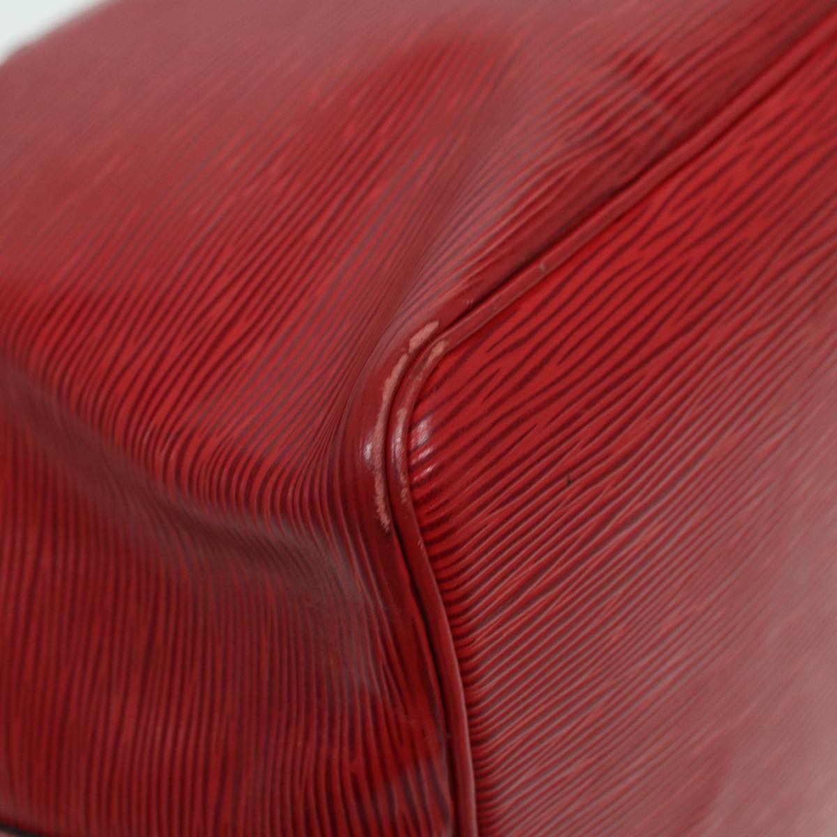 Louis Vuitton Petit Noé Red Leather Shoulder Bag