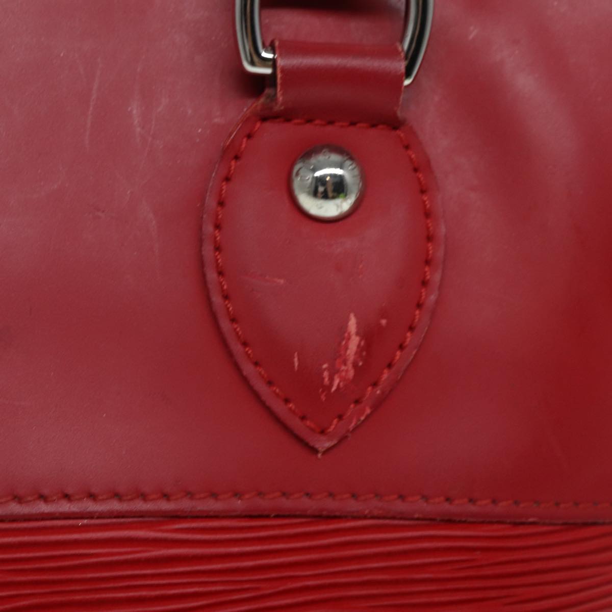 Louis Vuitton Passy Red Leather Handbag
