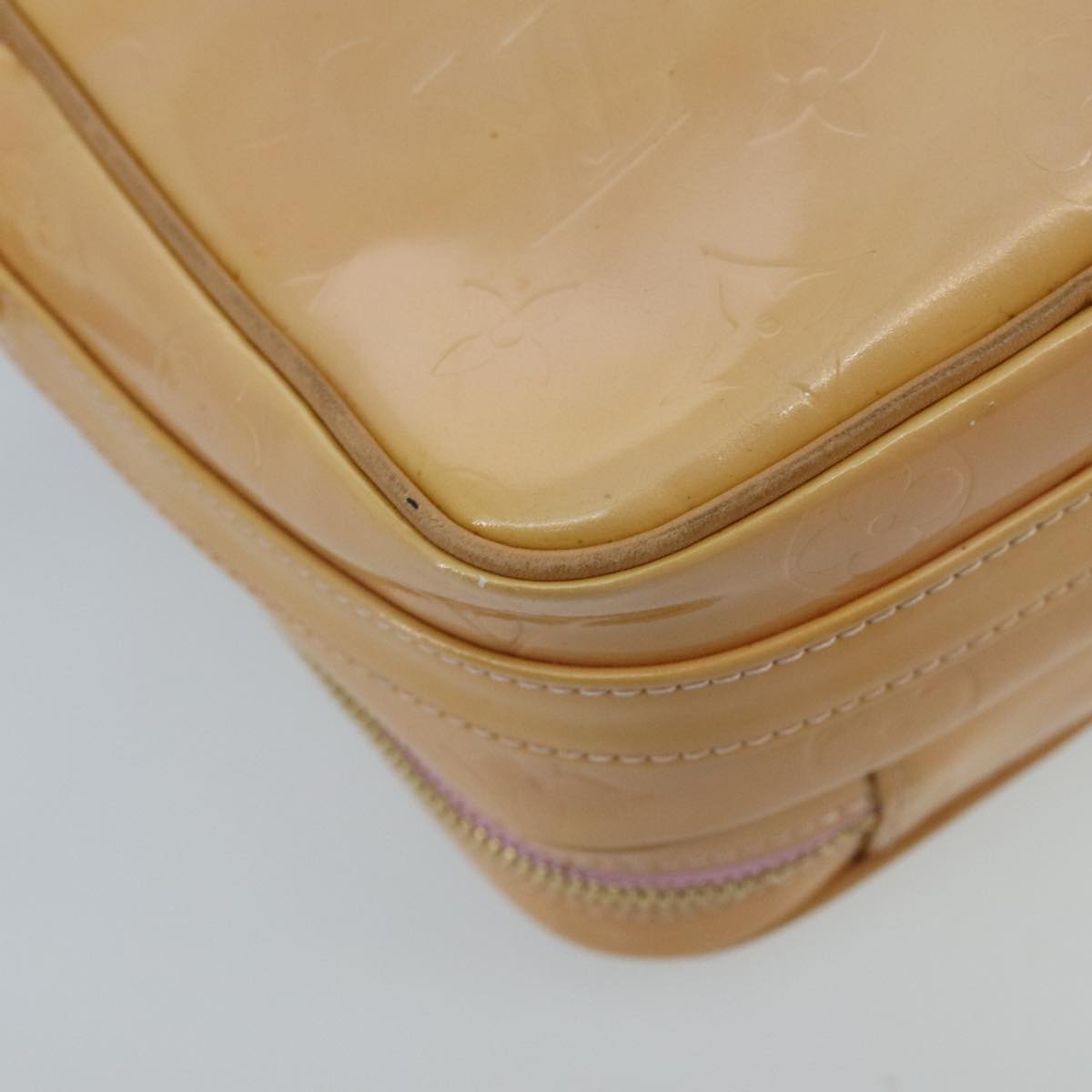Louis Vuitton Wooster Camel Patent Leather Shoulder Bag