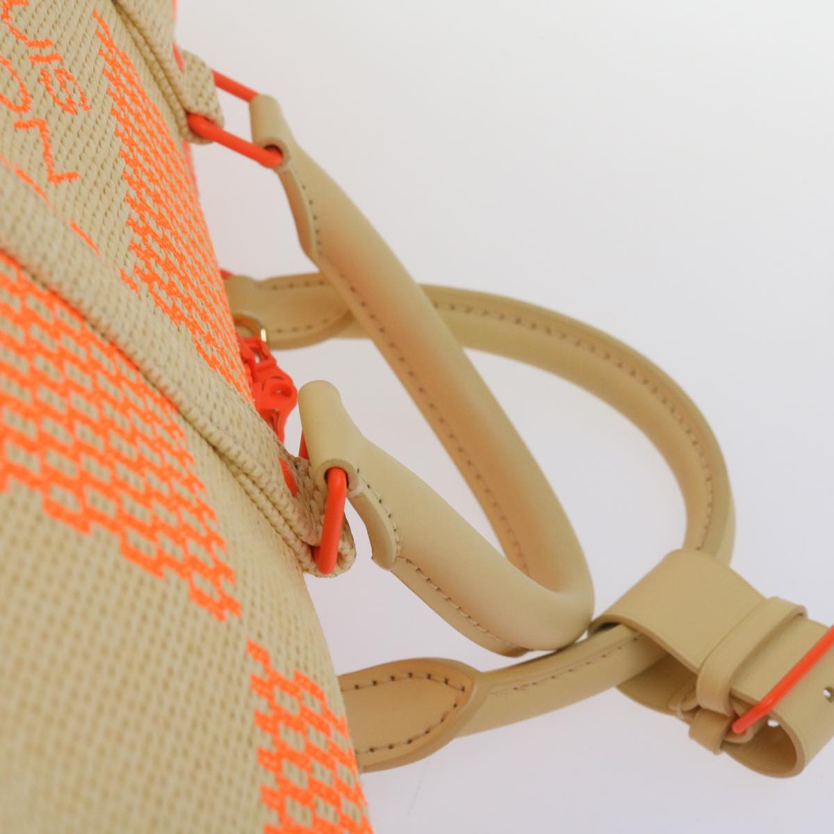 Louis Vuitton Keepall Bandouliere 50 Orange Canvas Travel Bag