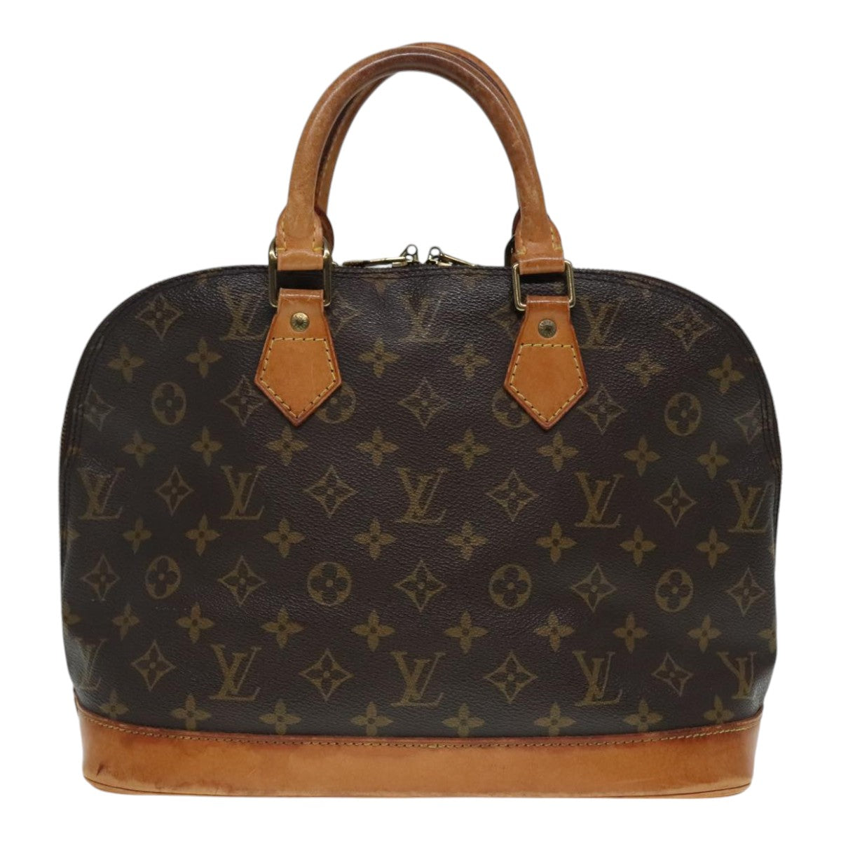 Louis Vuitton Alma Brown Canvas Handbag