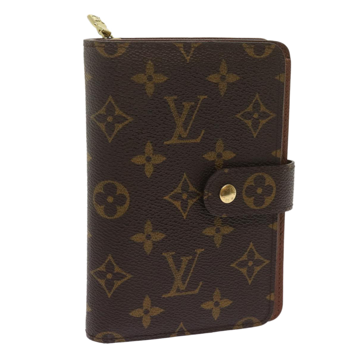 Louis Vuitton Porte Papier Zip Brown Canvas Wallet