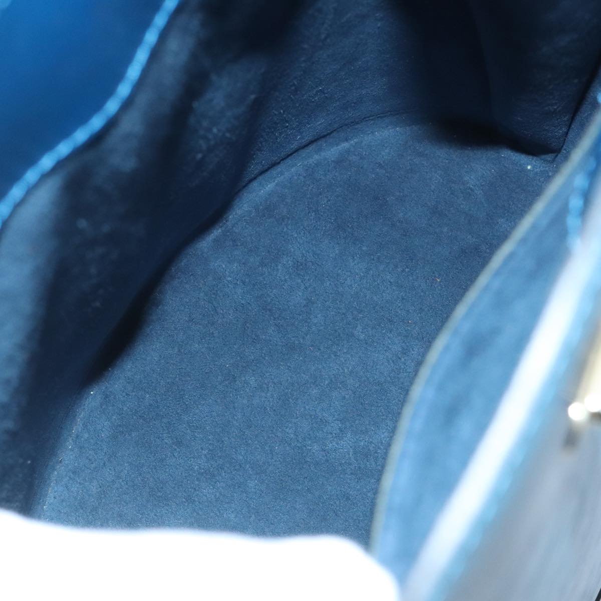 Louis Vuitton Cluny Blue Leather Shoulder Bag